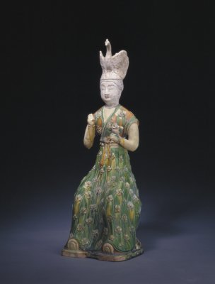 图片[1]-Tri-color female figurines-China Archive